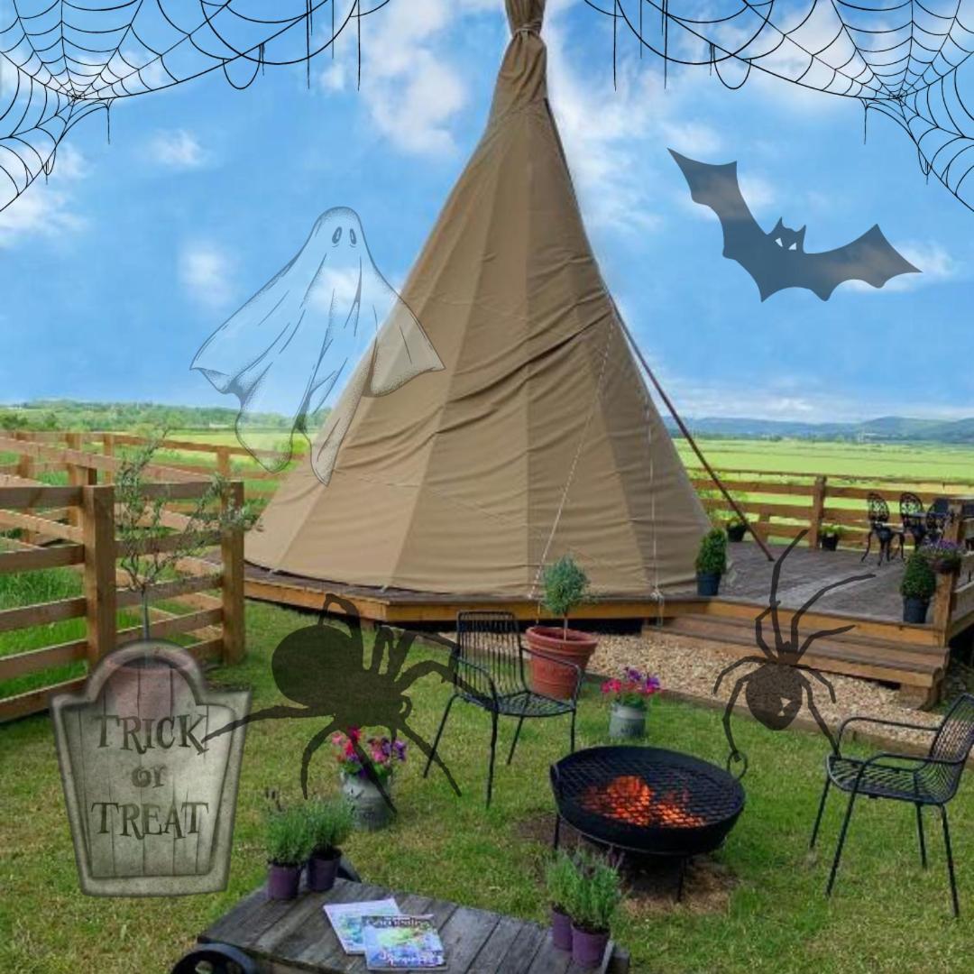 Burtree House & Retreats Tipi With Secluded Hot Tub Hotell Thirkleby Exteriör bild